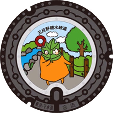 Adachi Design Manhole 006 — Near Chuohoncho 2-27-15, Adachi, Tokyo