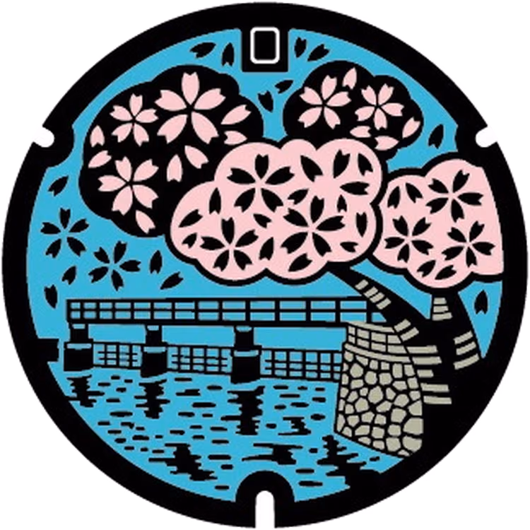 Hamura Design Manhole 001 · Paisagens locais de Hamura #001
