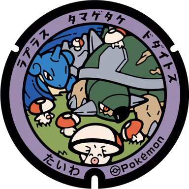 Lapras · Foongus · Torterra — Yoshioka Mahoroba 1-chome 5-21, Taiwa, Miyagi