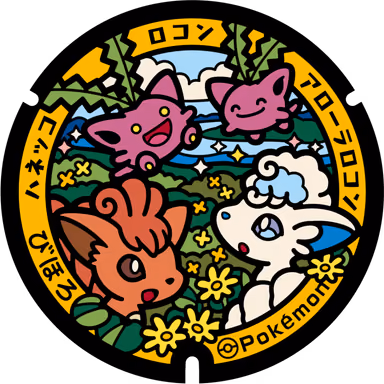Vulpix · Alolan Vulpix · Hoppip — Shimmachi 3-chome 85-11, Bihoro, Hokkaido