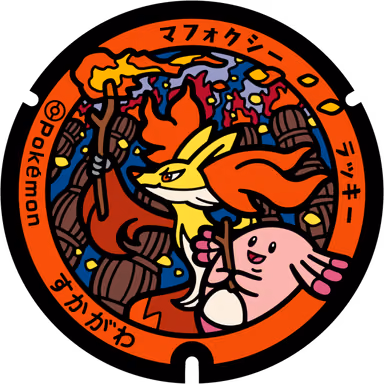 Chansey · Delphox — Atagoyama 5, Sukagawa, Fukushima