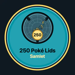 250 Poké Lids samlet