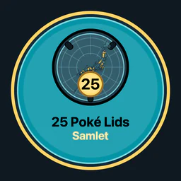 25 Poké Lids samlet