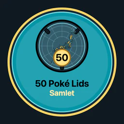 50 Poké Lids samlet