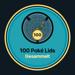 100 Poké Lids gesammelt