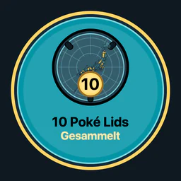 10 Poké Lids gesammelt