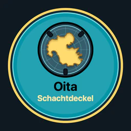 Oita · Schachtdeckel