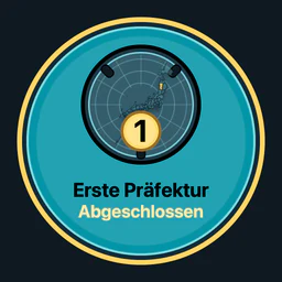 1 Präfekturen abgeschlossen