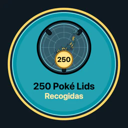 250 Poké Lids recogidos