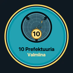 10 prefektuuria valmiina