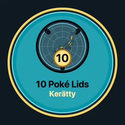 10 Poké Lids kerätty