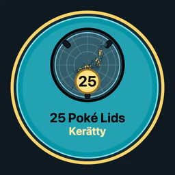 25 Poké Lids kerätty