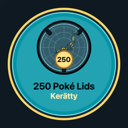 250 Poké Lids kerätty
