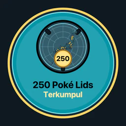 250 Poké Lids terkumpul