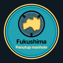 Fukushima · penutup manhole