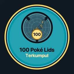 100 Poké Lids terkumpul
