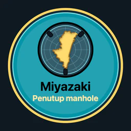 Miyazaki · penutup manhole