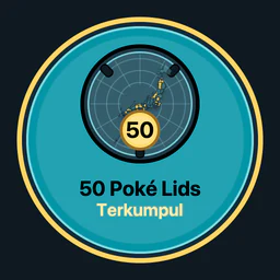 50 Poké Lids terkumpul