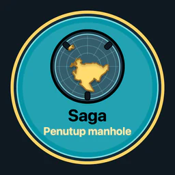 Saga · penutup manhole