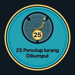 25 penutup lurang dikumpul