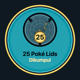 25 Poké Lids dikumpul