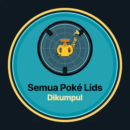 Semua Poké Lids dikumpul