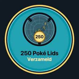 250 Poké Lids verzameld