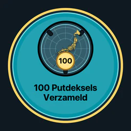 100 putdeksels verzameld