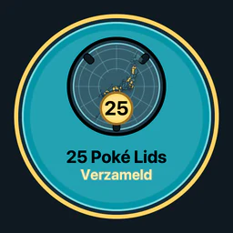 25 Poké Lids verzameld
