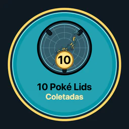 10 Poké Lids coletados