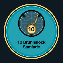 10 brunnslock samlade
