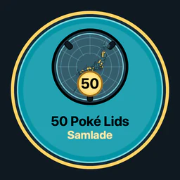 50 Poké Lids samlade