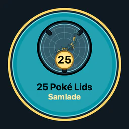 25 Poké Lids samlade