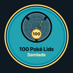 100 Poké Lids samlade