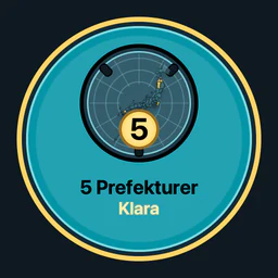 5 prefekturer klara