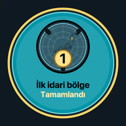 1 idari bölge tamamlandı