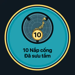 Đã sưu tầm 10 nắp cống